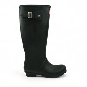 Hunter Original Tall Rain Boots Unisex M4 F5 UK 3 Black Rubber Waterproof New